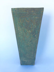 Bronze Floral Vase