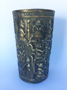 Bronze Floral Vase