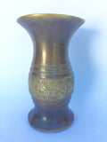 Bronze Floral Vase