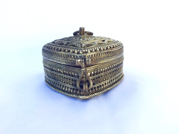 Lost Wax Cast Brass Box