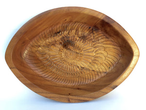 Hand Carved Rustic Natural Wood Bowl