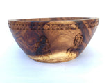 Hand Carved Natural Wood Bowl