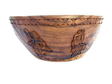 Hand Carved Natural Wood Bowl