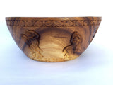 Hand Carved Natural Wood Bowl