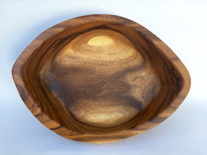 Hand Carved Rustic Natural Wood Bowl