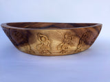 Hand Carved Rustic Natural Wood Bowl