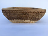 Hand Carved Rustic Natural Wood Bowl