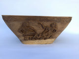 Hand Carved Rustic Natural Wood Bowl