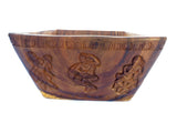 Hand Carved Rustic Natural Wood Bowl