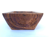 Hand Carved Rustic Natural Wood Bowl