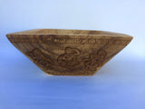 Hand Carved Rustic Natural Wood Bowl