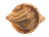 Hand Carved Rustic Natural Wood Bowl