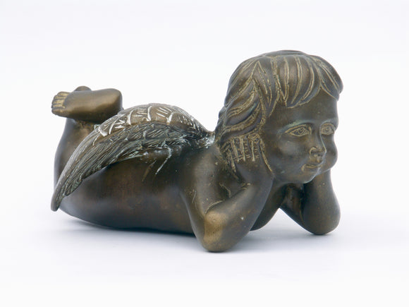 Bronze Cherub Figurine