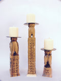 Animal Wood Candle Holders