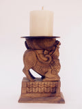 Animal Wood Candle Holders