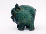 Bronze Pig Figurine