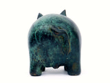 Bronze Pig Figurine