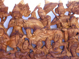 Carved Wood Buddha Relief