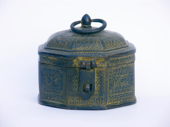Engraved Brass Box
