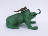 Bronze Frog Sculpture