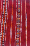 Striped Red Colored Moroccan Rug