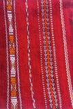 Striped Red Colored Moroccan Rug