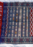 Striped Blue Colored Moroccan Rug