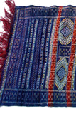 Geometric Blue Colored Moroccan Rug