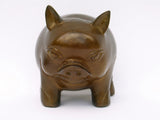 Bronze Pig Figurine