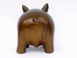 Bronze Pig Figurine