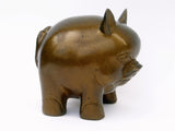 Bronze Pig Figurine