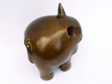 Bronze Pig Figurine