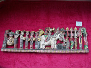 Vintage Balinese Procession Panel